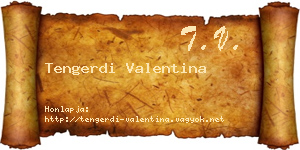 Tengerdi Valentina névjegykártya